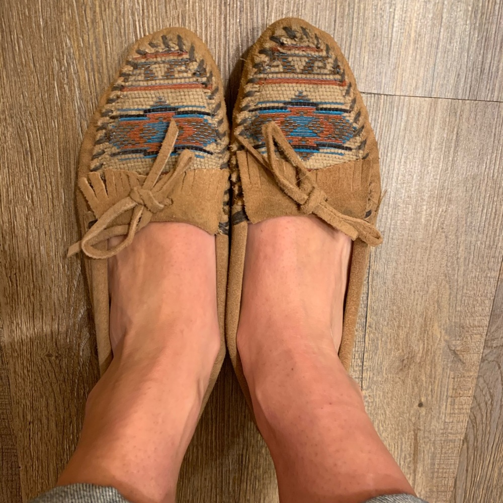 Minnetonka slip-on shoes